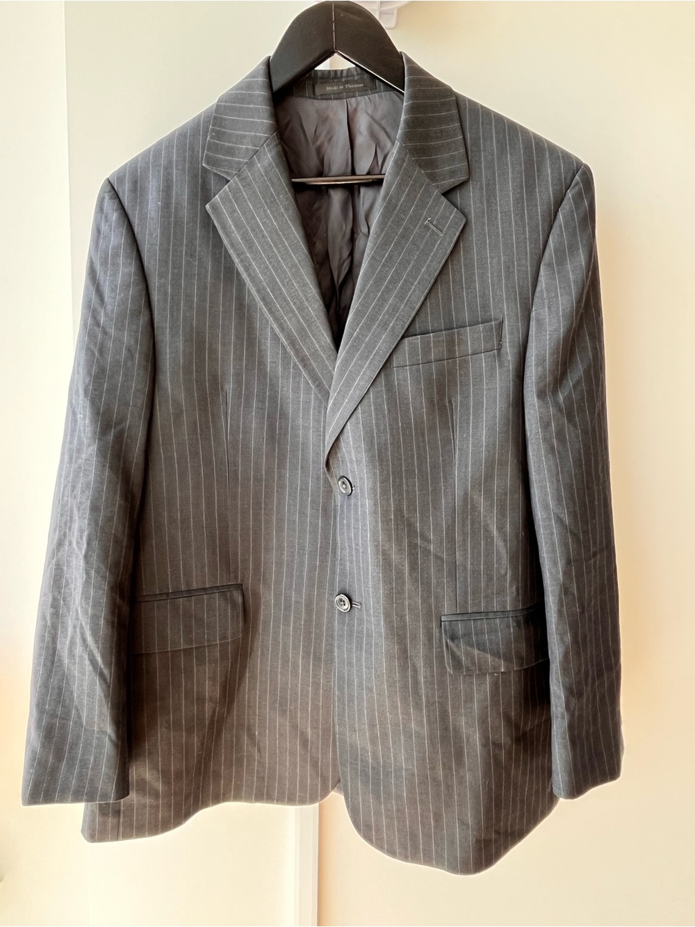 Lauren Ralph Lauren Men's Gray Pinstripe Sport Coat
